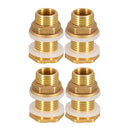 4pcs  Solid Brass Water Tank Connector Garden Hose Converter DN15 M1/2''