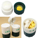 Portable 4 Layer Pill Tablet Crusher Grinder Splitter Divider Storage B OLA