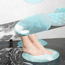 Massager Scrubber Floor Foot Cleaner Pad Brush with Cups Portable Suction N B9H2