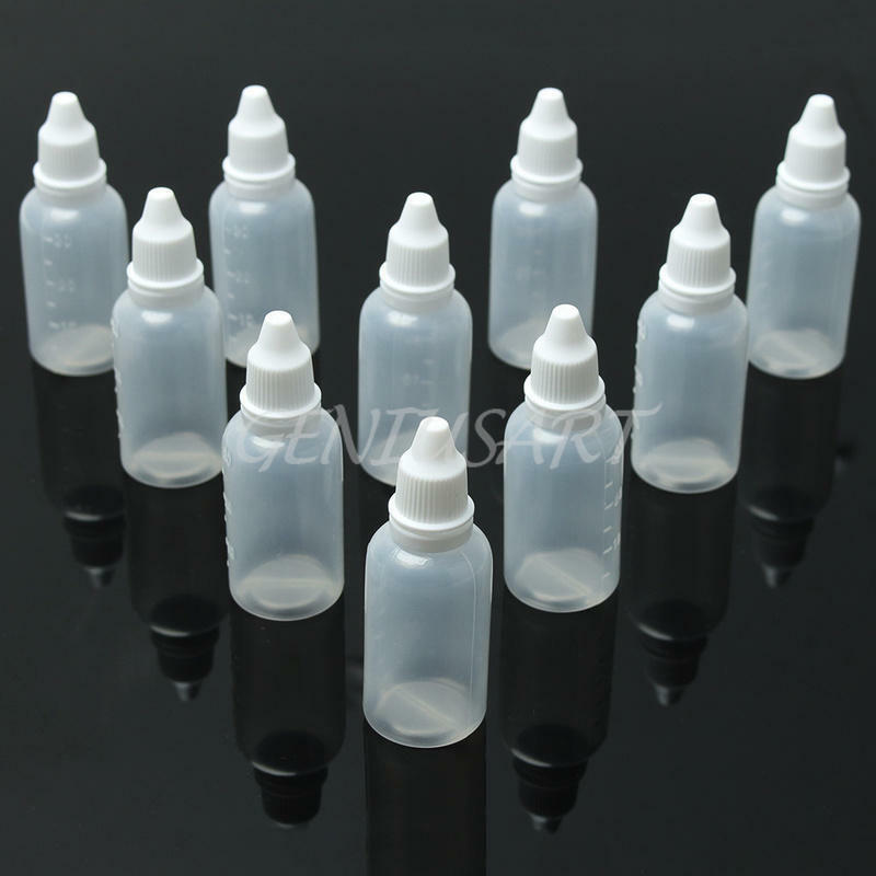 10x 30ml Empty Dropper Bottles Squeezable Eye Liquid Storage Container Wholesale