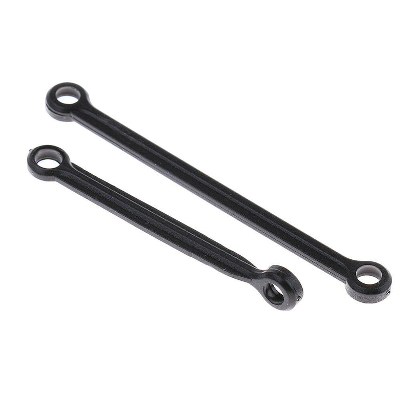 2x Black Steering Tie Rods Servo Link Linkage Accs for 1/10 RC WLtoys Cars