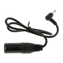 5.5x2.1mm DC Power Plug Male Right Angle to 4 Pins XLR Female Socket Adapter