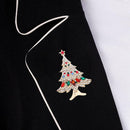 Christmas Tree Crystal Elegant Pin Brooch for Women Clothes Backpack Badges A