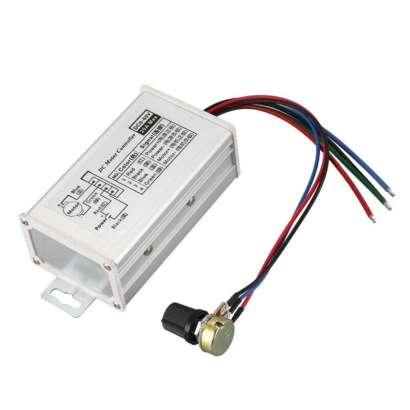 DC 9V 12V 24V 48V 60V 20A Motor Speed Controller Regulator Driver PWM 25KHz L8Z8