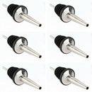 6Pcs Stainless Steel Spirit Wine Bottle Pourer Stopper Free Flow Liquor Coc T8F2