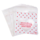 100pcs Bag TRANSPARENT heart of candy cookies gift bag
