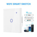 WiFi Smart Wall Touch Light Switch Support Voice APP Remote Control (1C) A