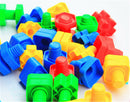 1 set Screw Building Blocks Insert Blocks Nut Shape Kids Educational Gift ToysJR