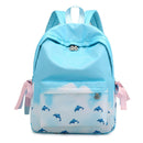 Girls School Bags Children Book Bag Lightweight Backpack Female Blue School