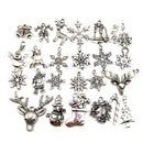 50x/lot Tibetan Sliver Mini Mixed Christmas Charms Pendant DIY Jewelry Making Hn