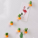 12 Pcs Cute Cactus Refrigerator Magnets,Decorative Fridge Magnet Locker Mag