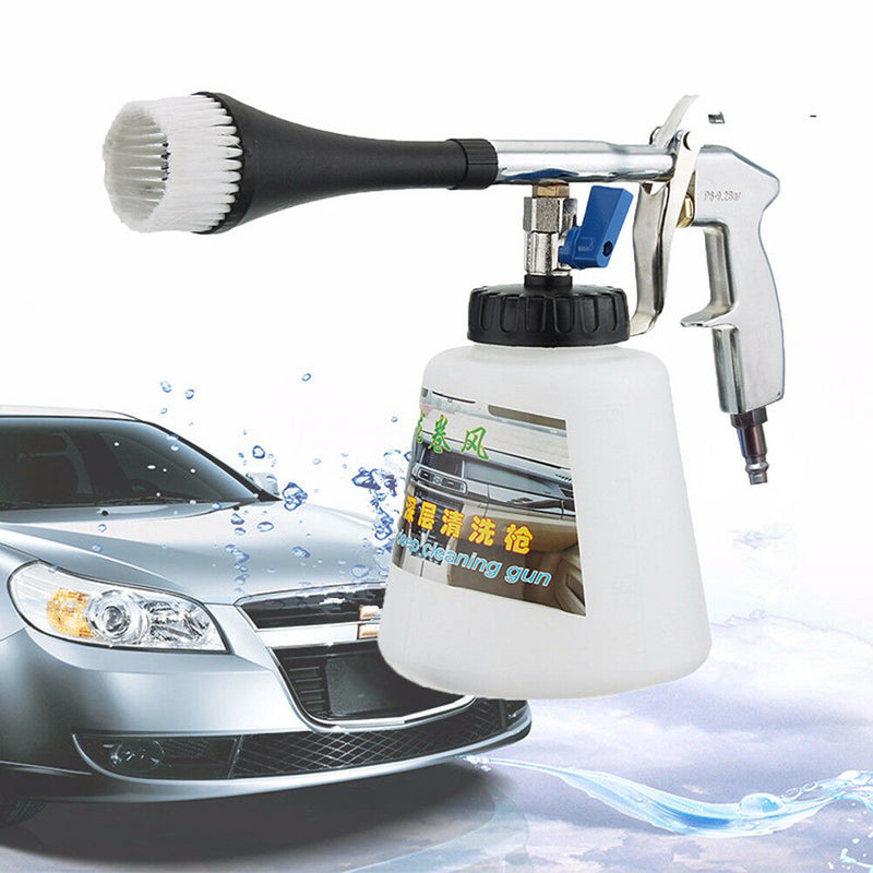 High Pressure Air Pulse Car Cleaning Gun Interior Exterior Cleaner Brush EU P BX