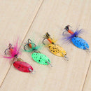 4pcs Spinner Bait Spoon Lure Fishing Artificial Baits Hard Lures Hooks