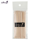 20pcs Wooden Cuticle Pushers Manicure Pedicure Orange Sticks Nail Art Pointed