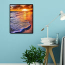 Evening Beach Full Drill Diamond Painting Rhinestone Cross Stitch Mosaic