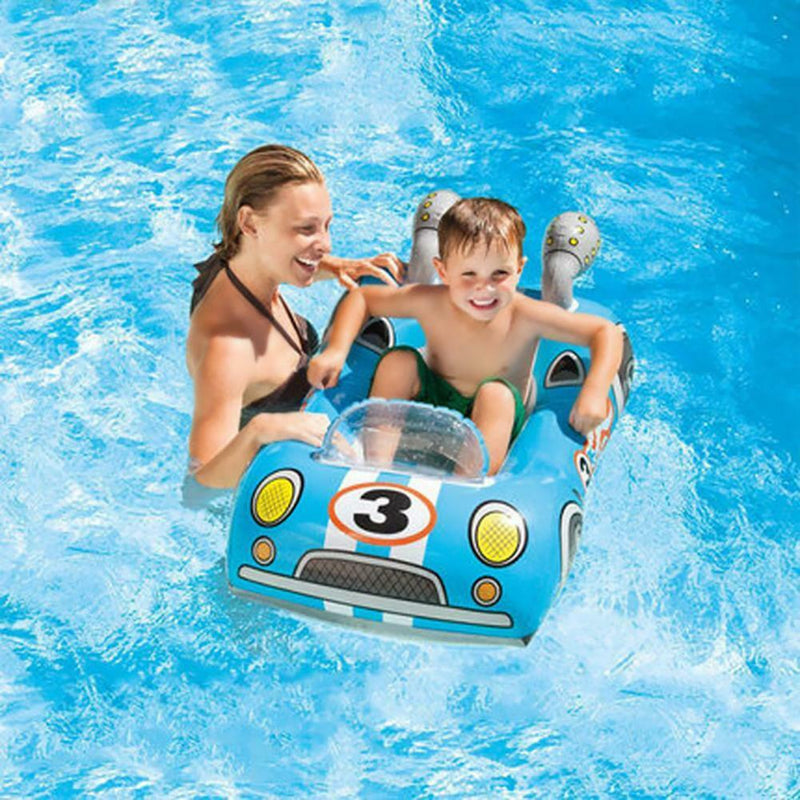 Child Swimming Ring Baby Pool Seat Float Aid Trainer Water Cartoon Boat