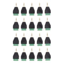 20 Packs 3.5mm 3 Pole Stereo Audio Vedio Male To 3 Screw Terminal