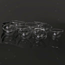 10 Clear Half Globe Glass Pendant Open Vial Bottle Charm DIY Ring Craft 25mm