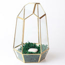 Geometric Glass Flower Pot DIY Terrarium Container Tealight Candle Holder