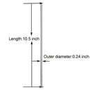 New Stainless Steel Straws Reusable 10.5 inch Extra Long Drinking Straws Set M&O