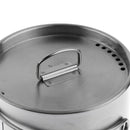 2pcs Stainless Steel Camping Cup Pot Bowl for Camping, Backpacking and Outdoors