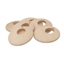 50pcs Wood Pendants DIY Wooden Teether Unpainted Necklace Earrings Toys 40mm