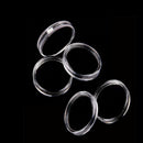 10X Round Plastic Cases Coin Storage Capsules Holder Small 30mmME