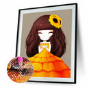 Diamond Painting Kits Cartoon Girl Full Round Drill Picture Handicrafts Art