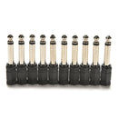 4Pcs 6.35mm 1/4 Male to 3.5mm 1/8 Female Stereo Audio Mic Plug Adapter Jack uW