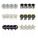 24pcs/pack 2020 Graduation Party Decoration Cardboard Cupcake Toppers Cake De BX