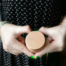 Rustic Wedding Ring Box Wood Round Engagement Personalized Ring Bearer Box