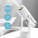 Auto Rotary Negative Ion Purification Spray Air Humidifier Diffuser (White) A