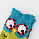 5 Pair Women Cotton Socks Creative Cartoon Autumn Winter Mid-calf Stockings