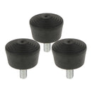 3 Pcs Tripod Rubber Feet and 1/4" Thread Screw for Nikon Manfrotto Bionano