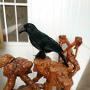 Artificial Crow Black Bird Raven Prop Decor For Halloween Display Event Par O7I1