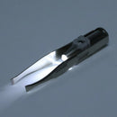 Stainless Steel Eyelashes Eyebrow Tweezer + LED Light