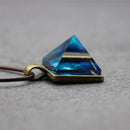 Pyramid Natural Luminous Beauty Pendant Fantasy Luminous Star Necklace SE