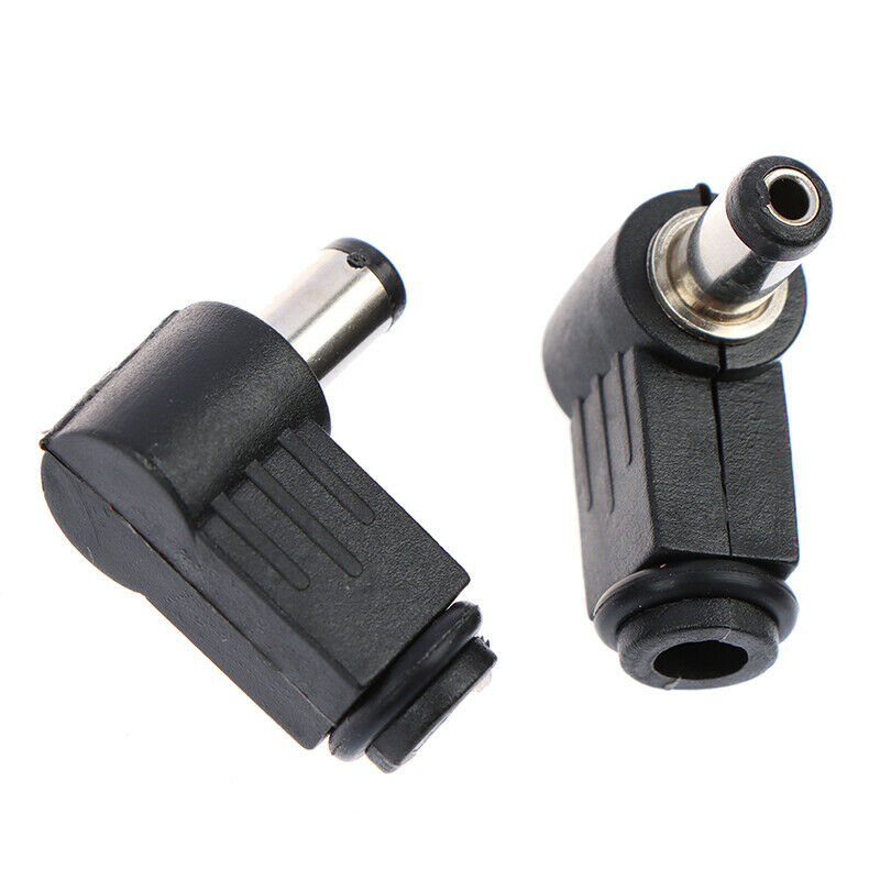 10pc 2.1mm x 5.5mm Male Plug Right Angle L Jack DC Power Tip ConnectorS Hn