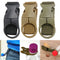 3 Pieces Molle Nylon Webbing Buckle Water Bottle Holder Belt Hook Clip Hanger