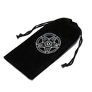 velvet tarot card storage bag six-pointed star pattern board game card bag ON