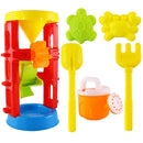 6 Pieces Beach Sand Toys Set - Sandbox Water Wheel Sandglass, Shovel and Animal