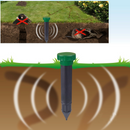 Reusable Sonic Mole Chaser Pest Moles Voles Rats Repeller Stake For Garden Yard