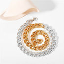 Punk Metal Thick Chain Choker Women Men Splicing Necklace Club Jewelry Gift