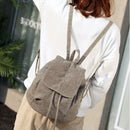 New Canvas Women Backpack Drawstring School Bags For Teenagers Girls Small  H1I4