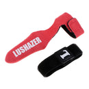 Fishing Rod Belt Tip Cover Rod Sleeve Pole Glove Protector + Rod Tie Strap Red