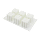 Stereo Cube Border Silicone Fondant Cake Decor Chocolate Baking Mould MJP