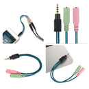 4x 3.5mm 1/8 '' 4 Pole 2 Female To 1 Male Cable Adapter Cable