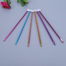 11pcs Multicolour Aluminum Single Pointed Yarn Weave Craft Crochet Hooks