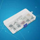 132pcs Personal Computer PC Screw Standoff Set Kit for Motherboard Fan SSD Black