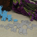 4 Bear Flag Metal Cutting Dies Scrapbooking Stencils DIY Embossing Folder